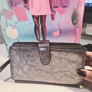 Vintage Ralph Lauren Women's Wallet Silver Color Y2K Vibes $250